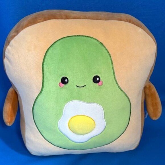 BOGD BUNDLE OFFER ADORABLE LARGE SMOOCHY PALS AVOCADO TOAST W/ EGG PLUSH TOY - Picture 16 of 16